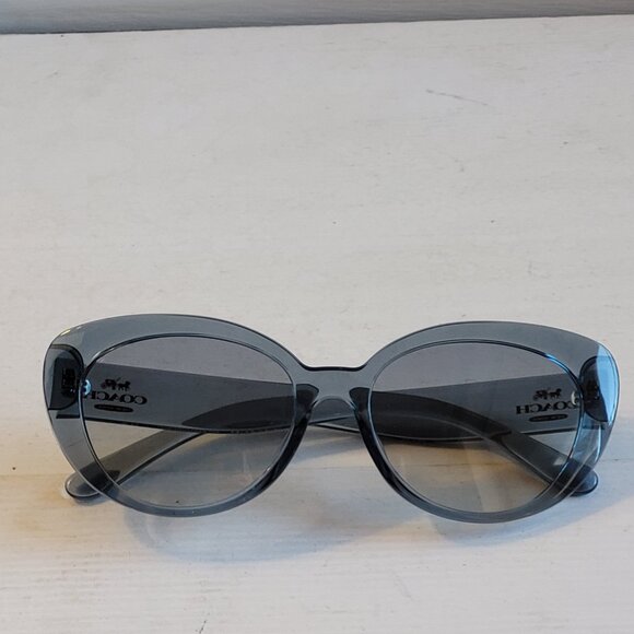 $108 NWT COACH Transparent Blue Sunglasses - Picture 8 of 10